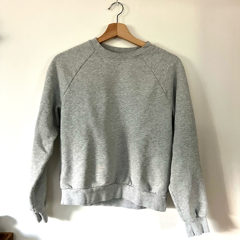 TNA Gray Fleece Crewneck Sweatshirt